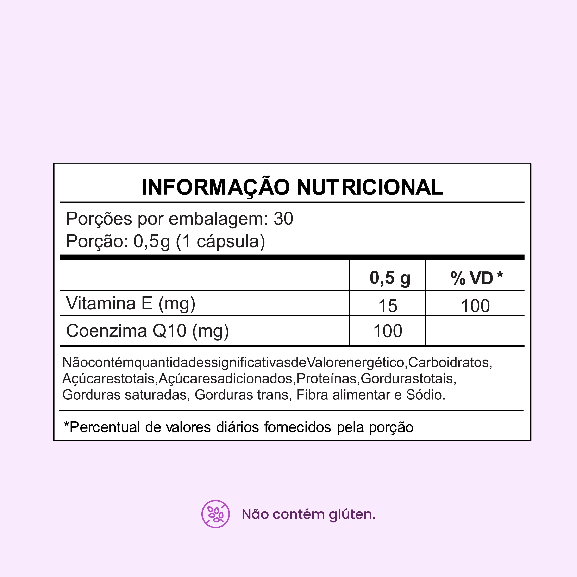 Coenzima Q10 100 mg em cápsulas com Vitamina E - Image 5