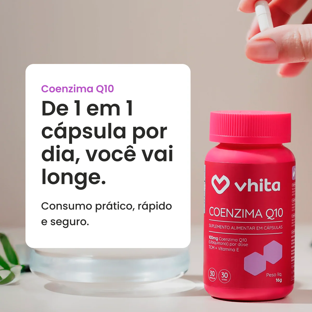 Coenzima Q10 100 mg em cápsulas com Vitamina E - Image 7