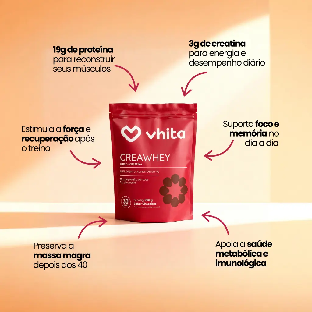 CreaWhey | 19g de proteína e 3g de creatina por dose (chocolate ou baunilha) - Image 6