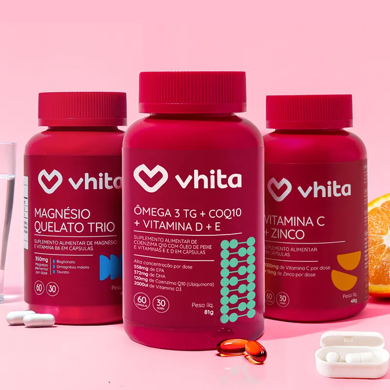 Kit Base da Saúde: Ômega 3 em 1 + Magnésio Quelato Trio + Vitamina C. Ganhe Porta Cápsulas de brinde - Image 4