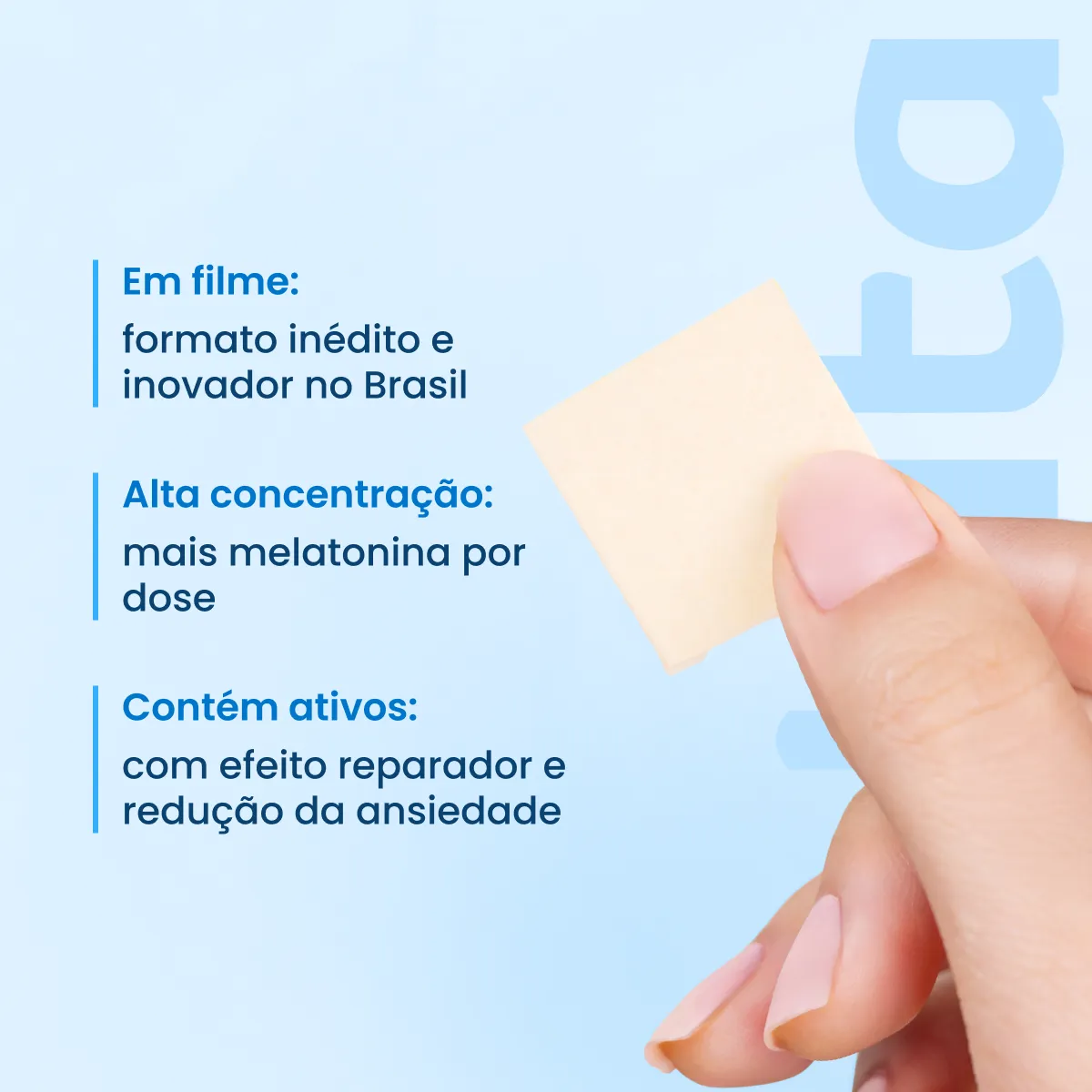 Melatonina Orodispersível Importada 0,21 mg 30 filmes com nanotecnologia - Image 3