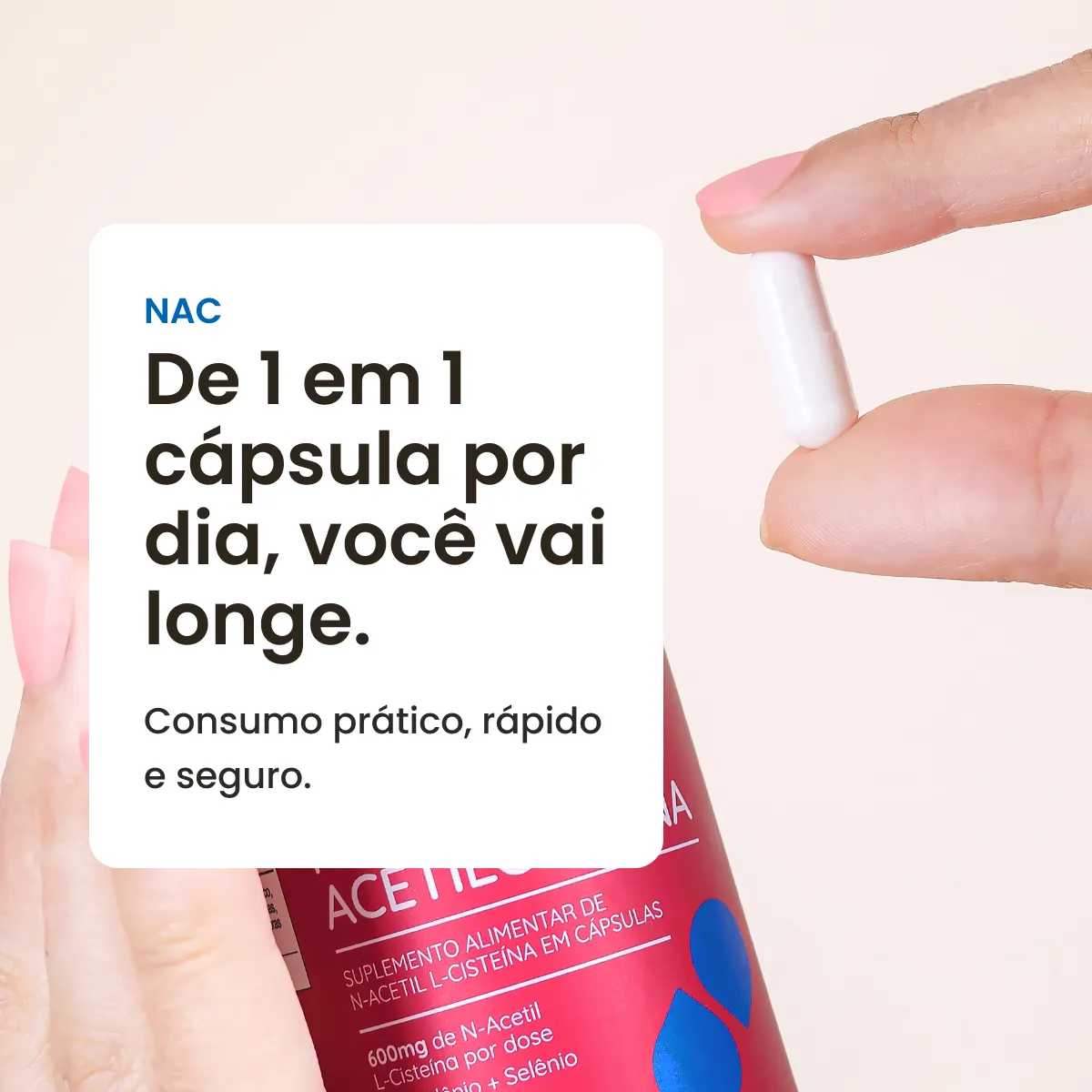 NAC - N-acetil L-cisteína 600mg concentrado com selênio e molibdênio - Image 6