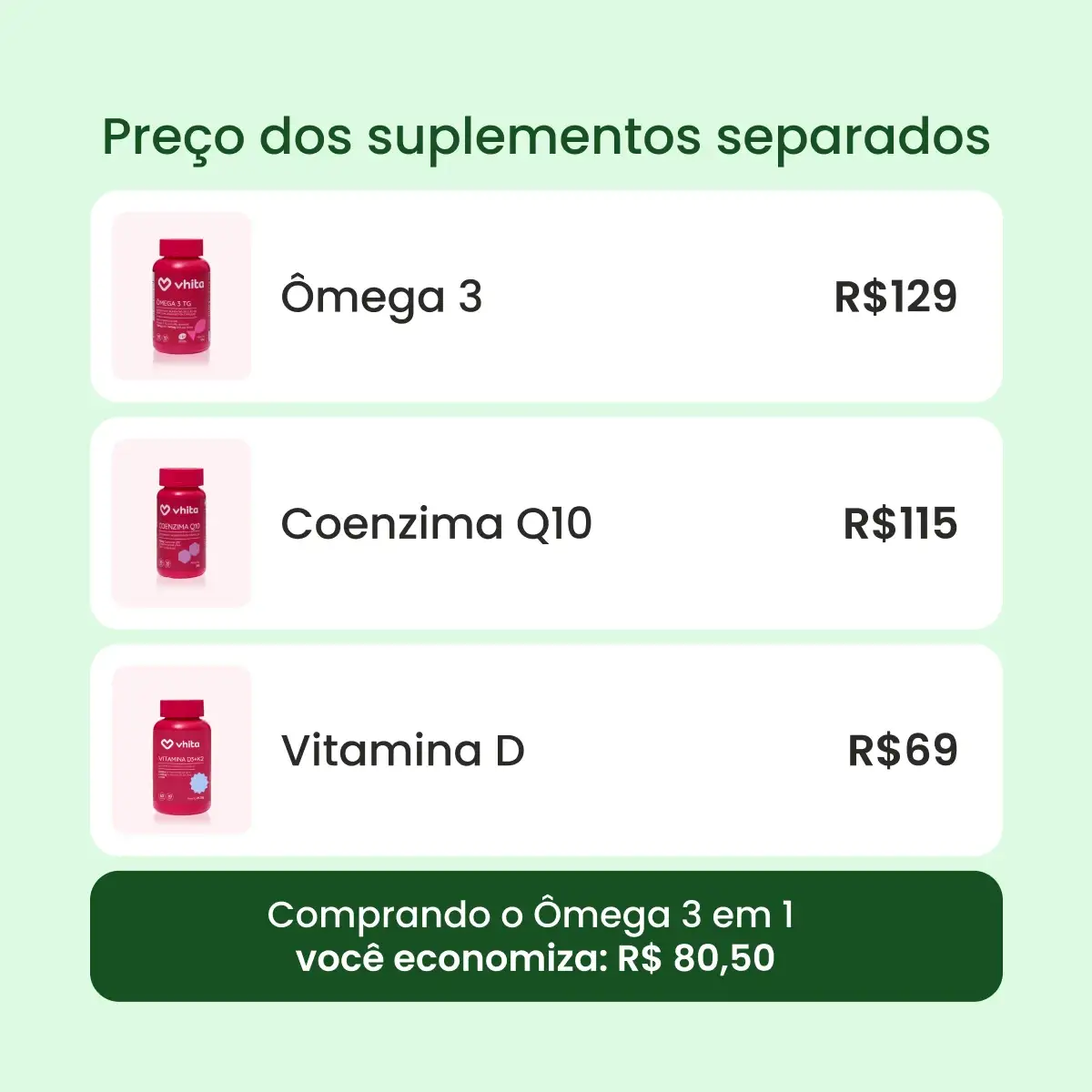 Ômega 3 com Coenzima Q10 + Vitamina D e E: Ômega 3 em 1 - Image 7