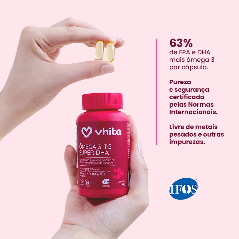 Ômega 3 Super DHA TG 1000mg com EPA 300mg, Vitamina E e selo IFOS - Image 4