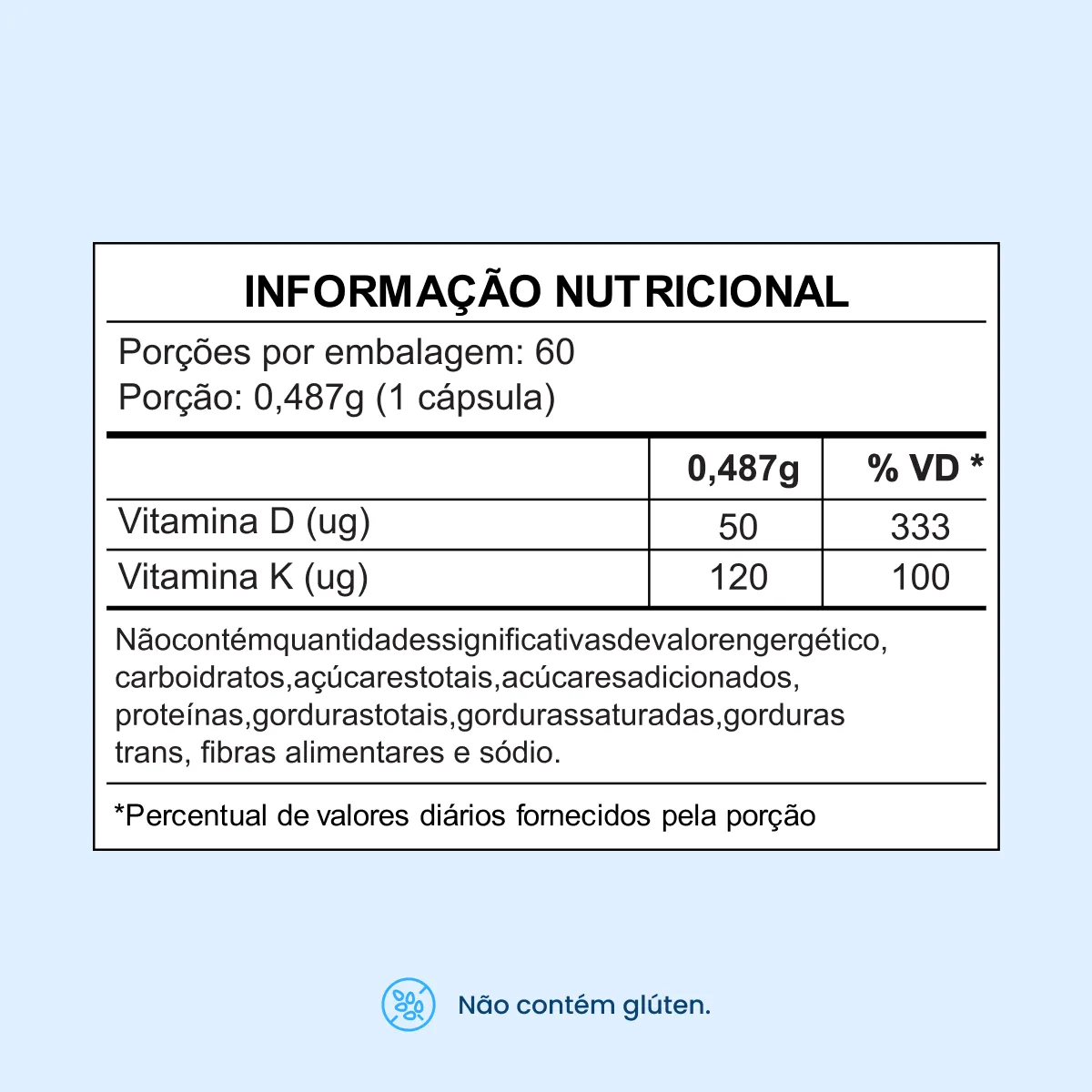 Vitamina D3 + Vitamina K2 com 2000 UI por cápsula - Image 5