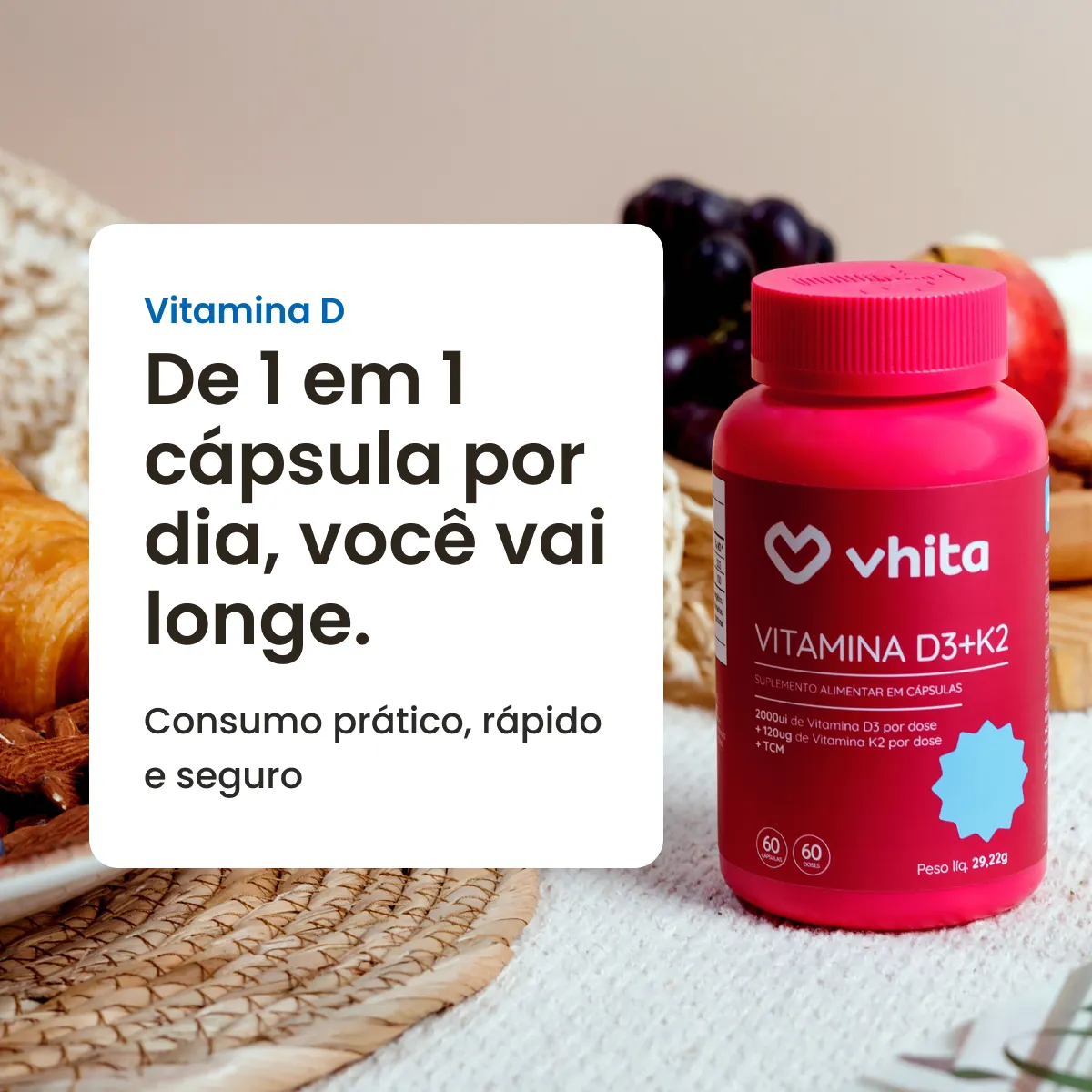 Vitamina D3 + Vitamina K2 com 2000 UI por cápsula - Image 6